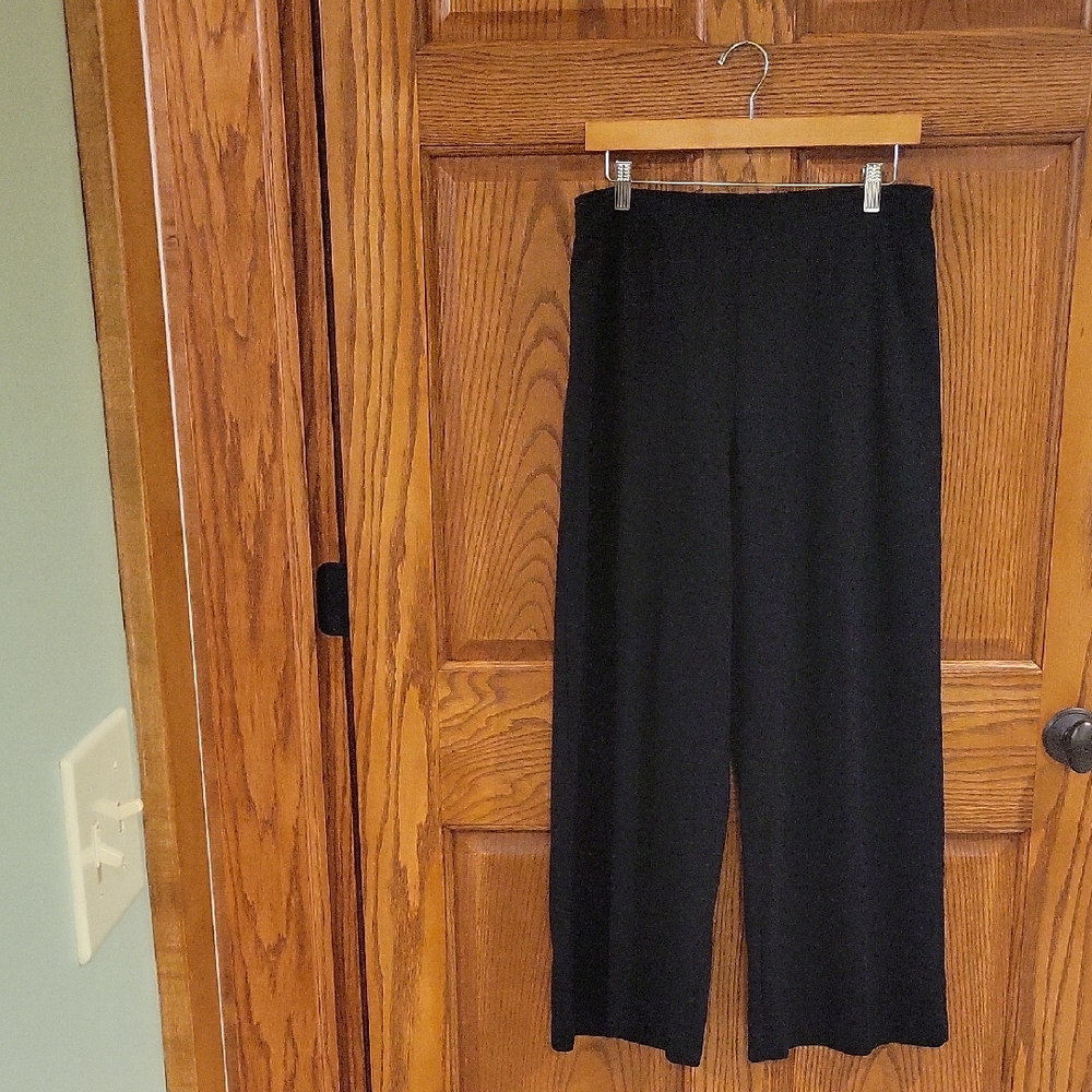 H&M Womens Classic Black Wide Leg Pants Size L